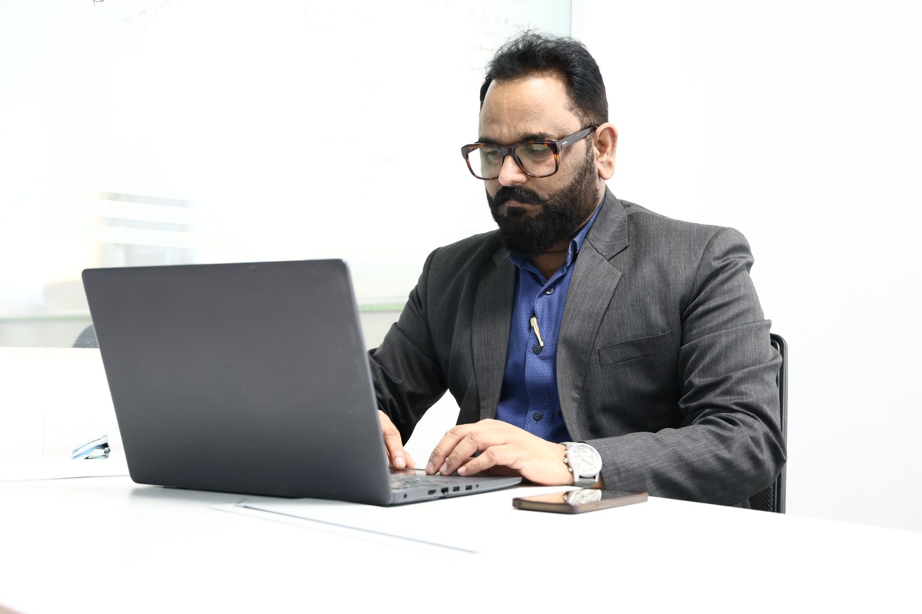 Indian businessman in a professional office setting